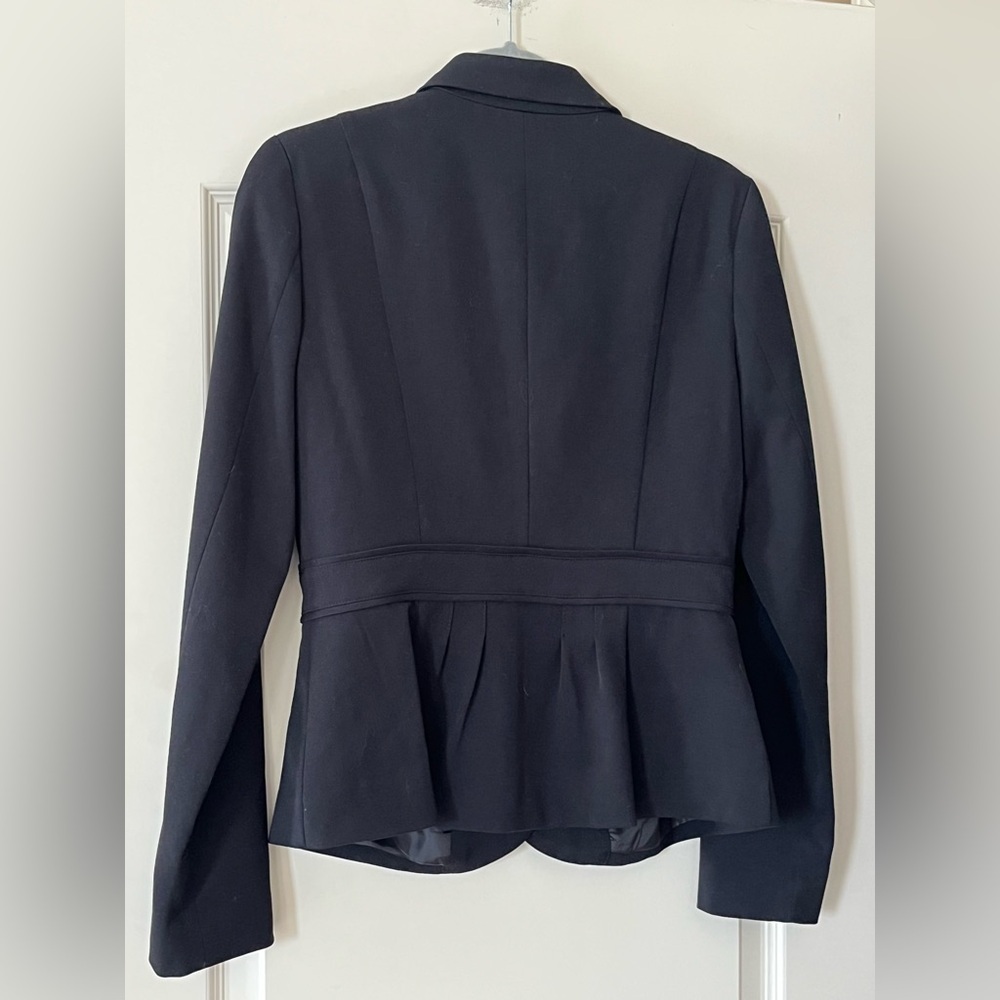 Elle Rich Black Tailored Blazer Jacket Women’s size 6 - Picture 2 of 14